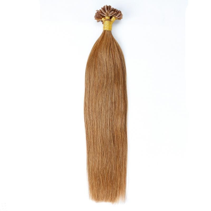 Grade 6A Double Drawn 100% Human Remy Blond Keratin Tipped Human Hair Extension, U Tip Hair/I Tip Hair/Flat Tip Hair