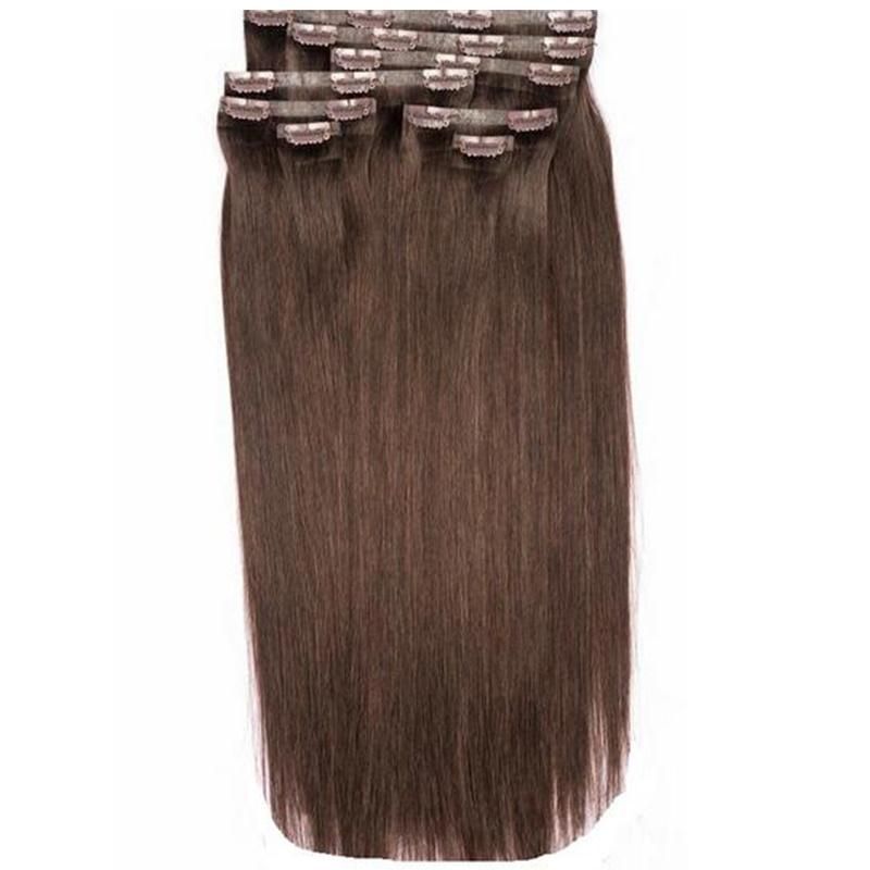 Clip Hair Extension 100% Brazilian Virgin Remy Human Hair