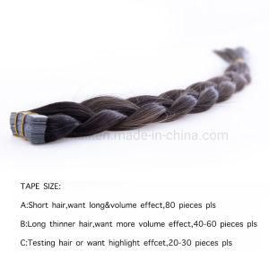 B#2-6 Wholesale Remy Hair PU Skin Tape Hair, 100% Human Hair Extension