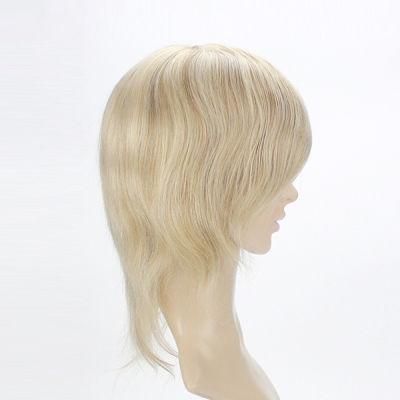Lw4058 Full Mono Wig with Stretch Lace on Crown Women Hair Systems