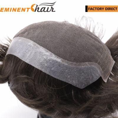 Custom Lace Front Human Hair Men&prime; S Toupee