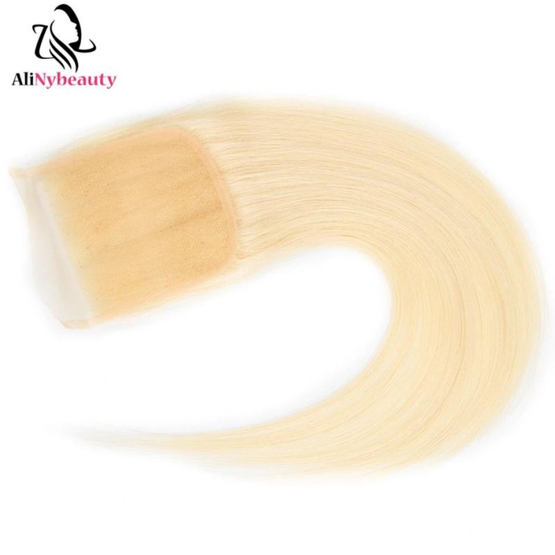 Wholesale Raw Indian Hair Blonde Color 613# Lace Closure