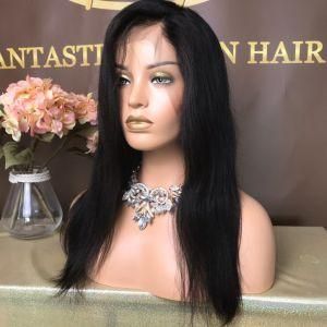 Best Sales Silk Base Virgin Hair Yaki Full Lace Wig in Pre-Pluck Natural Hair Line with Factory Price Fw-010