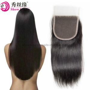 Made in China Unprocessed Virgin Malaysian Human Hair Lace Closure 4*4 Straight Top Dyeable Closure Hair Pieces