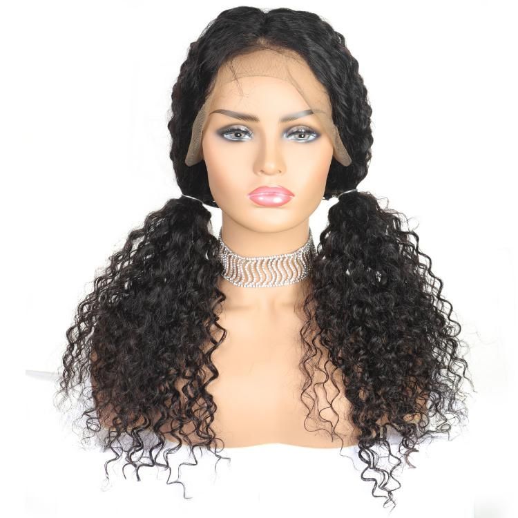 Wholesale 4X4 Lace Frontal Wig Kinly Curly Human Hair Wigs