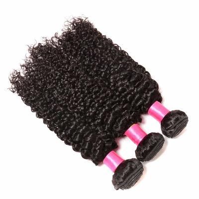 Kinky Curly 100% Virgin Human Hair Weft Bundles with Lace Closures and Frontals
