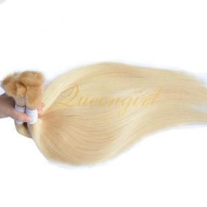 Braiding 613 Remy Wavy Blond Straight Virgin Mongolian Human Hair Bulk Extensions