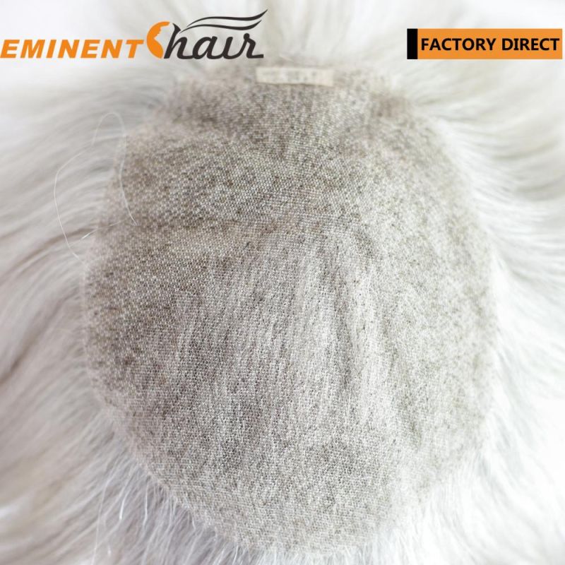Natural Hair Men′s Lace Grey Hairpieces