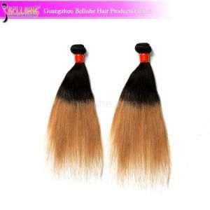 No Shedding Ombre Color 1b/27 Straight Virgin Indian Human Hair