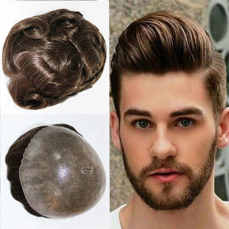 Kbeth Men′ S Toupee Mono Men Toupee Hair Extensions Male HD Soft Cool Lace Front Toupees 2021 Fashion Short Custom Mens Closure Wigs Wholesale