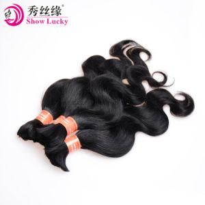 Hair Bulk of 100% Unprocessed Mongolian Hair Products Body Wave Braiding Virgin Human Hair