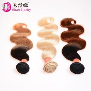 Double Drawn Body Wave Ombre Hair 100% Natural Virgin Peruvian Human Hair Extension Omber
