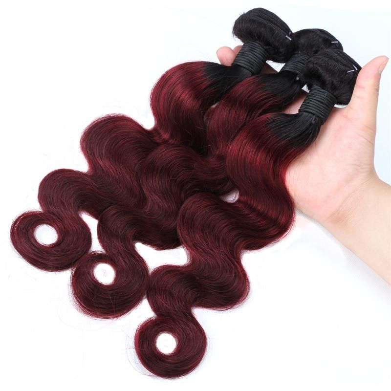 Top Sale Raw Virgin Ombre Color Brazilian Weave Bundles