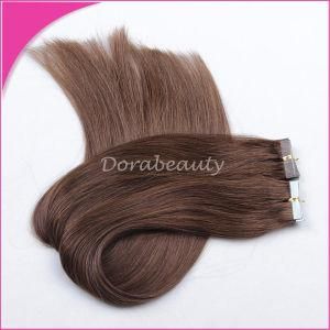 Super Double Drawn 100% Human Hair High Quality Virgin Hair Tape in Hair Extensions