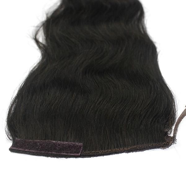 100% Human Hair Ponytail Female Toupee