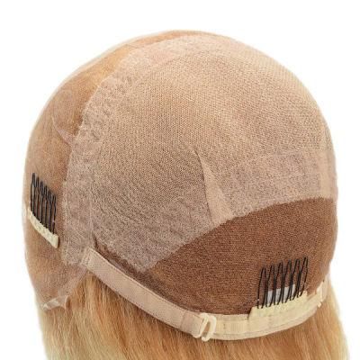 Full French Lace Wig Silk Top Long Human Virgin Hair Replacement for Women