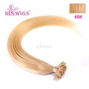 Natural Indian U-Tip Nail Keratin Remy Human Hair Extension