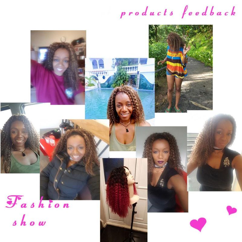 Brazilian Virgin Human Hair Jerry Curly Bundles with Lace Closure