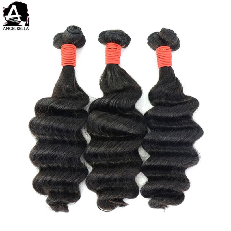 Angelbella Natural Chemical Free Human Hair Remy Peruvian Hair Weft Bundles