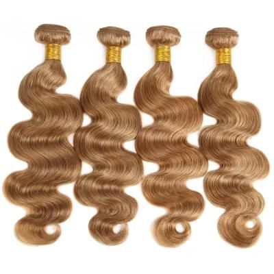 Brazilian Body Wave Hair Weave Bundles 100% Human Hair Bundles Non-Remy Hair Extensions Gold Color