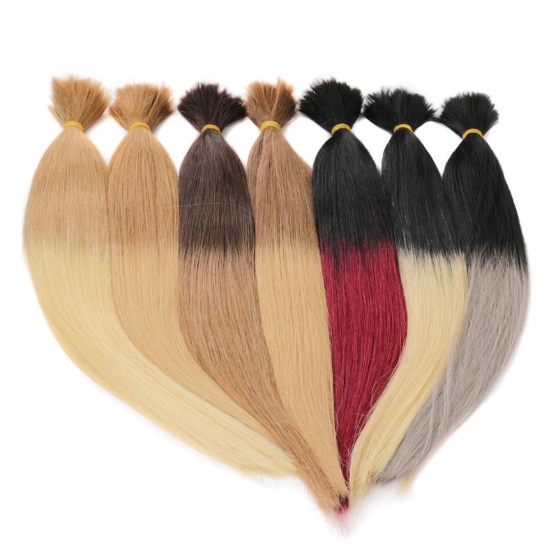 Wholesale Virgin Human Hair Weave Bundles Straight Blonde T1b 613 Ombre Hair Extensions