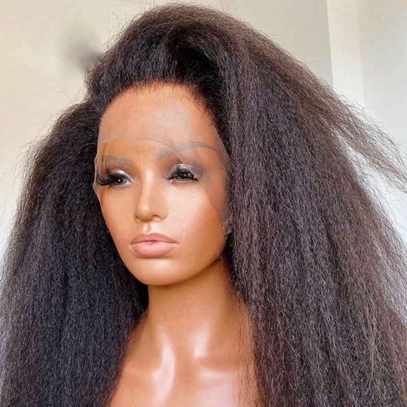 Brazilian Human Hair 360 Lace Wig Kinky Straight