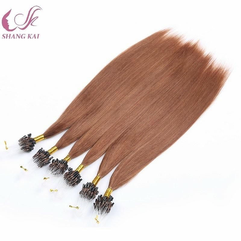 Prebonded Double Drawn Micro Loop Ring Virgin Human Hair