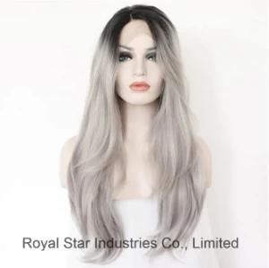 High Grade Front Lace Hair Long Natural Straight Synthetic Wig