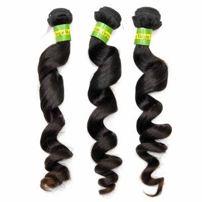 Queen Hair Products Loose Curly Brazilian Virgin Human Hair Extensions