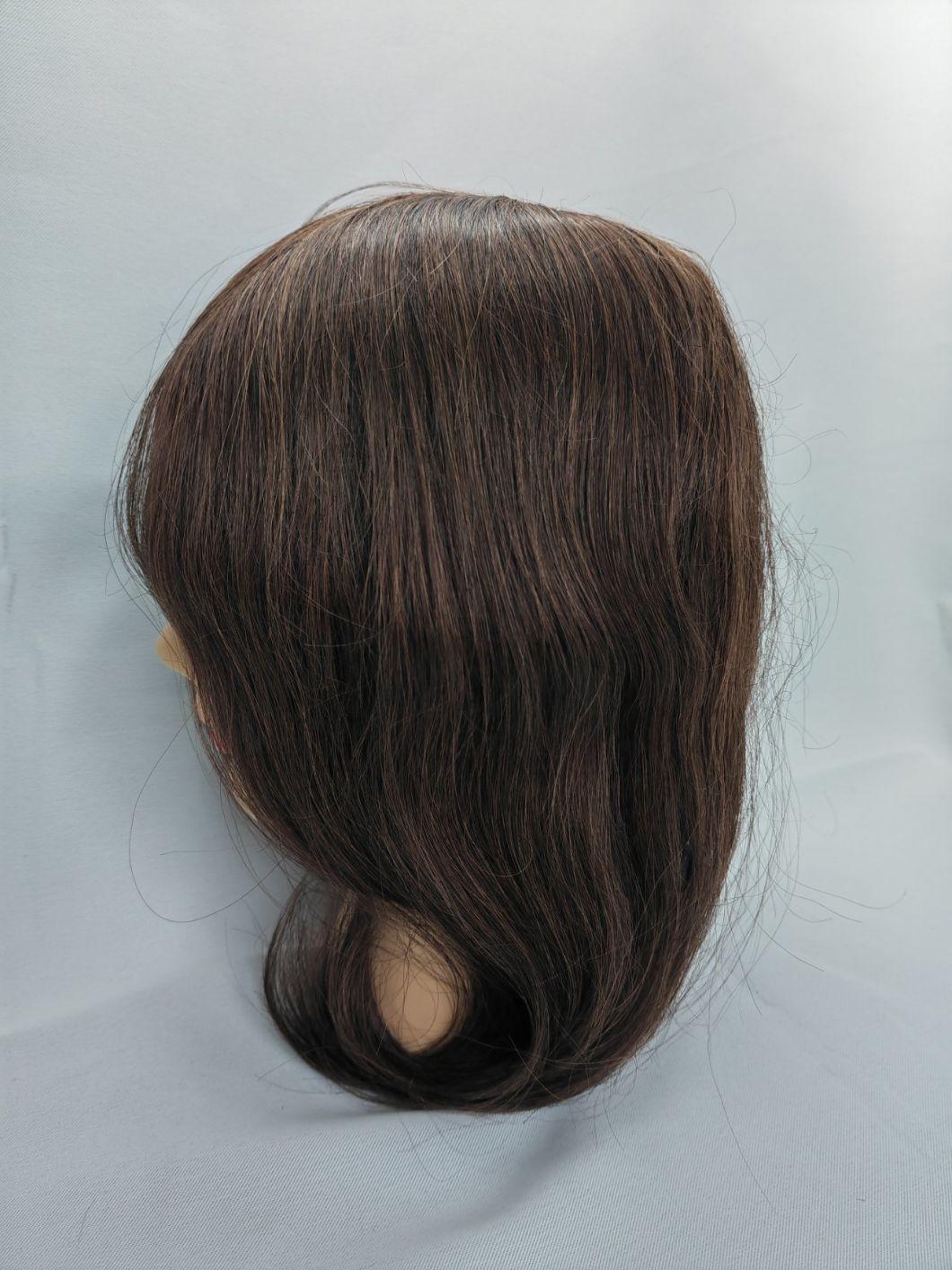 2022 Most Natural Fine Welded Mono Human Remy Hair Men′ S Human Hair Wig