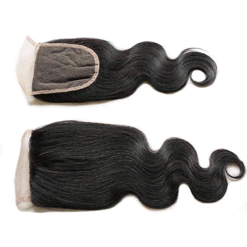 7A Human Hair with Closure Ms Lula Hair Weft with Closure Brazilian Virgin Hair Straight Lace Frontal Closure with Bundles