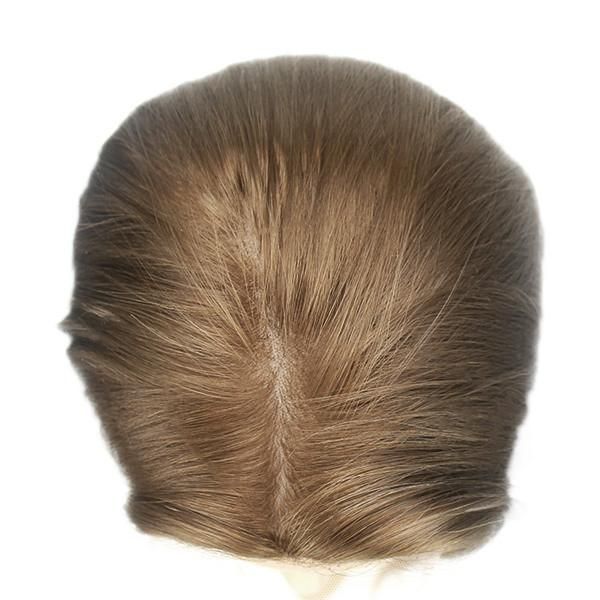 Beautiful French Lace Base Women′s Human Hair Wig with Silk Top