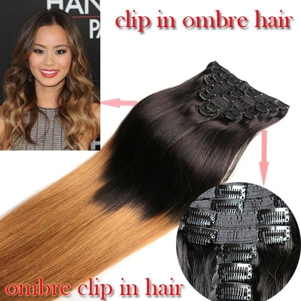 Brazilian Ombre Hair Clip on Extension