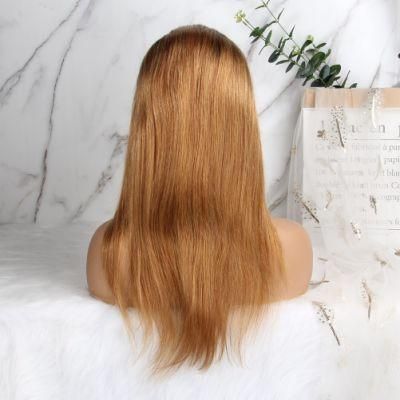 Ombre Brown Bob Wigs Full Lace Wig Straight Bob Lace Front Human Hair Wigs with Baby Hairs Remy Brazilian Lace Wigs Dream Beauty