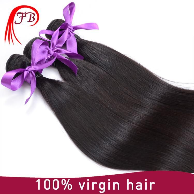 Nice Quality Human Hair Barzilian Virgin Straight Silky Hair Extensions