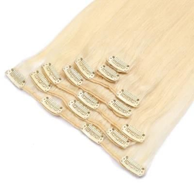 70g 100g 120g Clip Hair for Woman Clip in Human Hair Extensions Brazilian Remy Straight #1 #1b #4 #8 #613 #27 12-24inch 7PC/Set Full Head