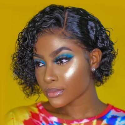 Pixie Cut Wig Short Curly Human Hair Wig Curly Bob Lace Front Wigs 150 Density Remy Brazilian Curly Lace Front Wigs