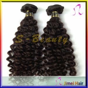 Natural Color Full Cuticle Curl Virgin Remy Indian Weave Weft
