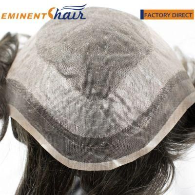 Natural Effect Indian Hair Men&prime; S Full Mono Wig