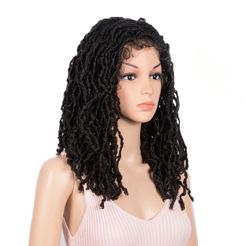Dreadlock Braids Wig Crochet Twist Dreadlock Hair Wig Twists Fiber Hair Synthetic Hair Lace Front Hair Wigs for Black Women