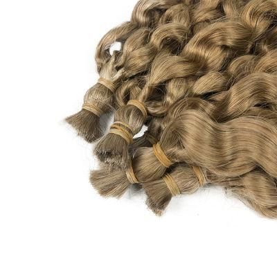 Brazilian Raw Human Hair Double Drawn Water Wave Curly Hair Bulk #27