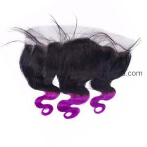 Cheap Virgin Human Hair 13*4 Lace Frontal Closure Remy Malaysian Ombre Hair Products