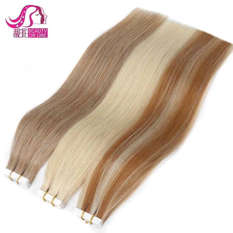 Top Quality Double Drawn Virgin Remy Quality Highlight Tape Hair Extensions