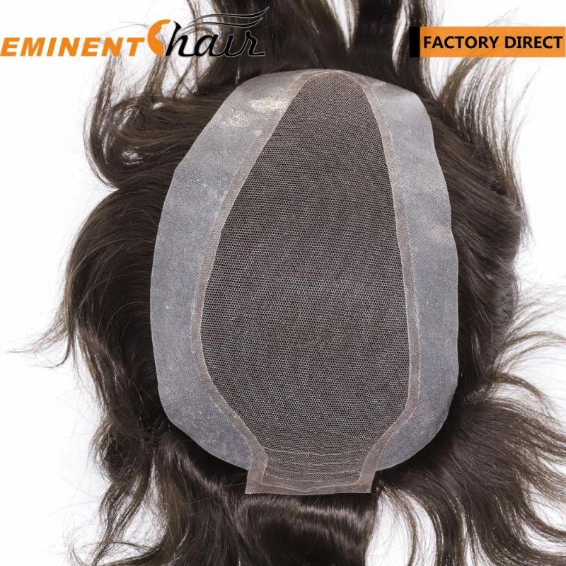 Factory Direct Men′s Human Hair Wholesale Hair Topper