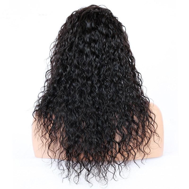 Front Lace Wigs with Baby Hair Water Wave Pre Plucked Natural Hairline 150% Density Brazilian Remy Human Hair Wigs