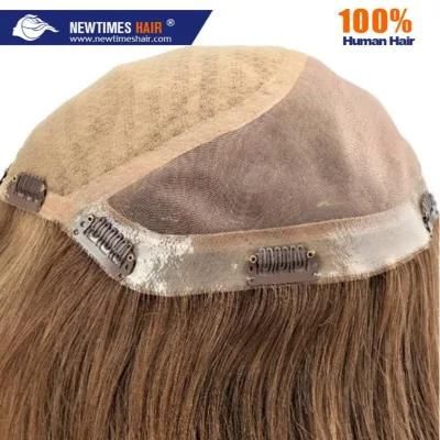 Custom Ladies Mono and Silk Top Hair Replacement Wig
