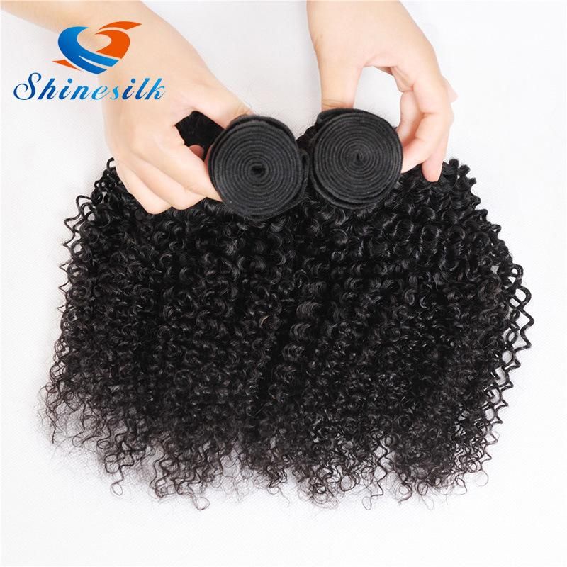 Hair Extension Peruvian Kinky Curly Hair Bundles 100% Remy Human Hair Weaves for Curly Wigs No Shedding and No Tangle