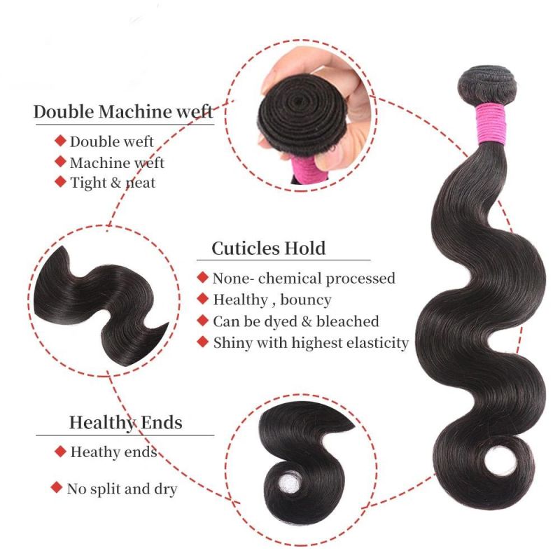 100% Raw Virgin Brazilian Human Hair Wave, Human Hair Bundles, Body Wave Virgin Hair