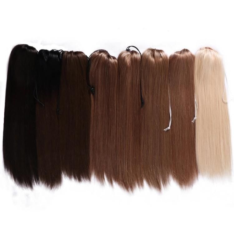 Wholesale Brazilian Cuticle Aligned Human Hair Clip in Ponytail Extension