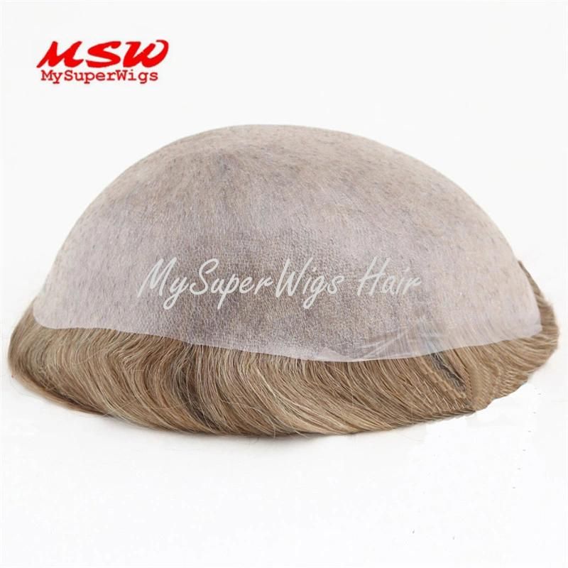 2022 Injected Poly Grow-Looking Most Natural Custom Made Men′ S Human Hair